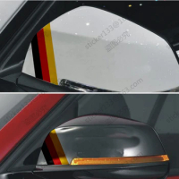 2 X Flag of Germany German Rearview Side Mirror Decal Sticker for Benz Audi BMW etc. Reflective.High quality!