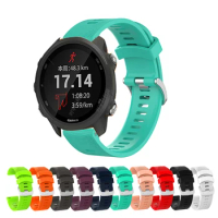 20mm Colorful Strap For Garmin Forerunner 245 245m 645 Music 158 55 Sport Silicone Smart Watchband For Vivoactive 3 5 Bracelet