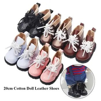 20cm New Fashion Doll Shoes Martin Boots For EXO Dolls Casual Wear Shoes 1/14 Doll Gift Toys DIY Doll Clothes Accessories