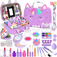 Kids Washable Makeup Girl Toys - Real Make up Set for Kid Children Princess Christmas Birthday Gifts