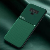 Case For Samsung Galaxy Note 9 Softcase iQS design magnet holder tekstur kulit Casing note 9