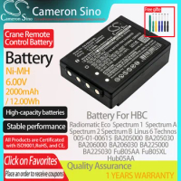CameronSino Battery for HBC Radiomatic Eco Linus 6 Technos Spectrum A/B/1/2 fits HBC 005-01-00615 Crane Remote Control battery