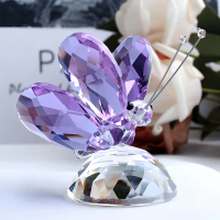Creative Butterfly Crystal Ornaments Small Animal Home Decoration Gifts Gifts Crafts