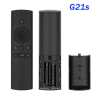 2020 New G21s Voice Control Air mouse Gyro Mic IR learning Wireless Smart Remote control For Projector Android TV Box X96 MAX
