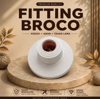 Fitting Lampu BROCO 12101 Fitting Bulat Putih BROCO Fitting Lampu BROCO Gracio
