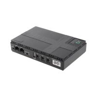Portable Mini UPS Uninterruptible Power Supply POE5V9V12V for WiFi, Router Backup Power Adapters 10400MA-US Plug