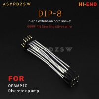 HI-END 9999 4N เงินสเตอร์ลิงลวด DIP-8 PIN In-Line สายไฟสำหรับ OPAMP IC Discrete Op Amp888