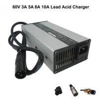 60V 3A 5A 8A 10A Lead Acid Ebike Battery Charger 60 Volt Lead-acid Electric Bike Scooter Wheelchair Motorcycle Charger 73.5V