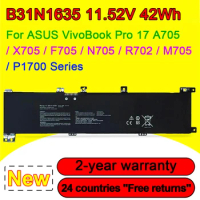 For ASUS VivoBook Pro 17 A705 A705UA A705UQ X705 X705UA F705UA B31N1635 Laptop Battery 11.52V 42Wh 3653mAh With Tracking Number