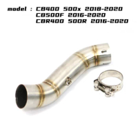 For Honda CB400 CB500X 2018-2020 CB500F CBR400 CBR500R 2016-2020 51mm Motorcycle Exhaust Modified Middle Connection Link Pipe