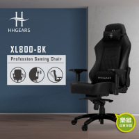 【HHGears】XL-800  競技800高階專業電競椅 電腦椅 人體工學 可躺式 加大款 穩重黑