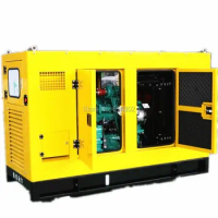 China supplier 80kw/100kva silent diesel generator/soundproof diesel genset power with 100% copper brush alternator with CE