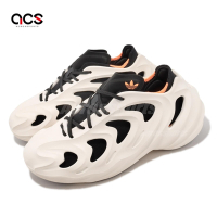 adidas 休閒鞋 adiFOM Q 男鞋 骨白 黑 橘 解構 鏤空 洞洞鞋 三葉草 愛迪達 HP6582