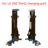 For USB Charging Port Connector Board Parts Flex For LG V60 ThinQ 5G Charging Connector Flex Cable Replacement Parts