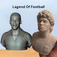 Figure Legenda Sepak Bola \Maradona and Pele\""