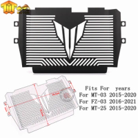New For Yamaha MT-03 MT03 MT25 FZ03 2015 2016 2017 2018 2019 2020 2021 Radiator Grille Grill Guard Cover Oil Cooler Protector