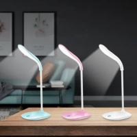 1Set USB Rechargeable Led Table Lamps Eye Protection Desk Light for Study Bedroom Modern Flexible Reading Bedside Lamp