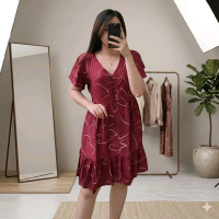 Daster Kekinian Viral Daster Cantik Mama Muda Daster Remaja Estetik Viral Busui Terbaru Motif Kekini
