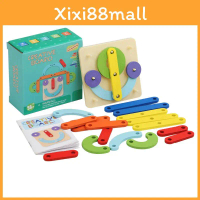 Creative Wooden Geometric Shape Puzzle Nail Board Kid Toy For Kids Educational And Creative Fun