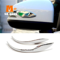 for Honda Fit Jazz City Shuttle Accessories Car Rearview Side Door Turning Mirror Strip Cover Trim ABS Chrome 2015 16 17 2018