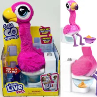 Little Live Pets สัตว์เลี้ยงอิเล็กทรอนิกส์ Flamingo ร้องเพลงในห้องน้ำตลกของเล่นเด็ก