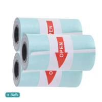 Printable Sticker Paper Roll Direct Thermal Paper with Self-adhesive 57*30mm for PeriPage A6 PAPERANG P1/P2 Mini Photo Printer