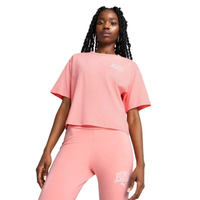 เสื้อยืดผู้หญิง Class Relaxed สีชมพู - PU097AP361EGTH