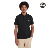 【Timberland】男款黑色水洗短袖Polo衫(A6R29001)