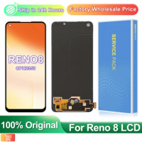 Original For Oppo Reno 8 CPH2359 LCD Display Replacement, 6.4" For Reno8 4G CPH2457 LCD Touch Screen Panel Digitizer Assembly