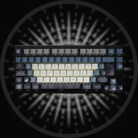 ECHOME Church of The Moon Theme Keycap Set PBT Custom Translucent Keyboard Cap Cherry Profile KeyCap for Mechanical Keyboard