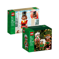 【LEGO 樂高】積木 聖誕節系列胡桃鉗40640☆薑餅人飾品40642☆ 雙套組(代理版)