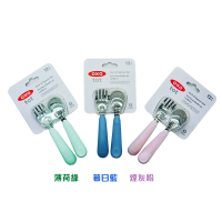 OXO tot 寶寶握叉匙組(薄荷綠/暮日藍/煙灰粉)莫藍迪新色 兒童餐具 12m+★衛立兒生活館★