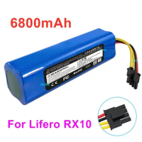 Original Lifero RX10 Rechargeable Li-ion Battery Lifero Robot Vacuum Cleaner RX10 Battery Pack with Capacity 6800mAh