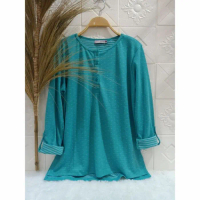 Atasan PHENOMENAL,CHIESEL| Kaos Atasan Wanita Lengan Panjang Busui - Random, M