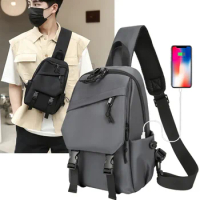 Men's Bag Single Shoulder Crossbody Bag Men's Business Crossbody Backpack Leisure Outdoor Multifunctional Chest Bag
