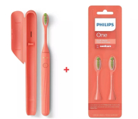 Philips 飛利浦 - PHILIPS ONE BY SONICARE 電動牙刷 連兩個原裝刷頭超值套裝 HY1100 橙色