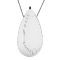 Mini Wearable Air Purifier, Personal Travel Size Air Purifier, Necklace &amp; Portable USB Charging Smoke Purifier White