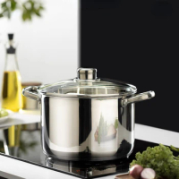 304 Stainless Steel Thickened Steamer Composite Multi-layer Bottom Double Ear Stew Pot Gas Induction Cooker Special Cooking Pots