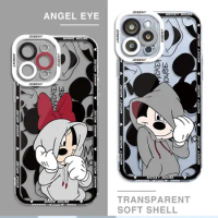 Case for Samsung Galaxy S10 S22 Plus Note 20 Ultra 10 S23 FE S20 FE S24 Ultra S21 Disney Mickey Minnie Mouse Cover