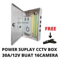 POWER SUPLAY CCTV BOX 30A/12V BUAT 16 CAMERA