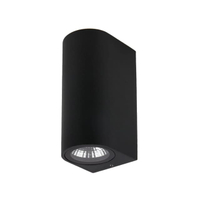 โคมไฟผนังภายนอกอะลูมิเนียม LED 2x5W Warm White LUZINO รุ่น GD-AWG13-BK สีดำ