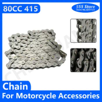 Motorcycle 49-80cc Bicycle Chain 415 110 Link for Motorized Electric Bike Moped Scooter ATV Drive