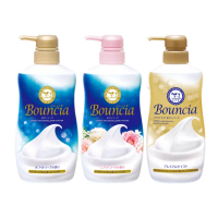 【日本牛乳石鹼】Bouncia自慢肌沐浴乳(乳木果油/玻尿酸/膠原蛋白/優雅/愉悅/極致水潤/460-480ml)