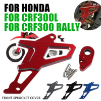 For Honda CRF300L CRF300 Rally CRF 300 L CRF 300L Rally Motorcycle Accessories Front Sprocket Cover Chain Protector Guard Cap