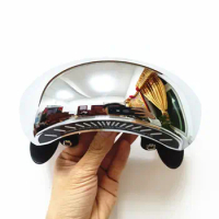 Motor rear view mirror retrovisor gran angular para motocicleta, parabrisas de 180 grados, espejo de punto ciego for Ducati