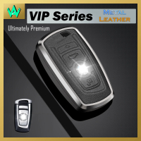 Aluminium Alloy Genuine Leather Car Key Cover X1 X3 X3 X5 X6 320i 330i 340i 520i 530i 730i 740i 3 5