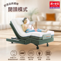【床的世界】艾飛挺你系列智慧電動調整床組 90 x 210 公分(7種可調模式/APP語音聲控/電動床/按摩床)