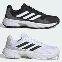 Adidas 網球鞋 男鞋 COURTJAM CONTROL 3 黑/白 IF0458/IF7888