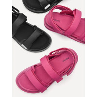 【PEDRO】Petra 綁帶涼鞋-黑色/紫紅色(小CK高端品牌)