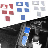 For Hyundai Elantra Avante 2021 2022 2023 Car Center Console Gear Shift Button Stickers Decoration Switch Interior Accessories